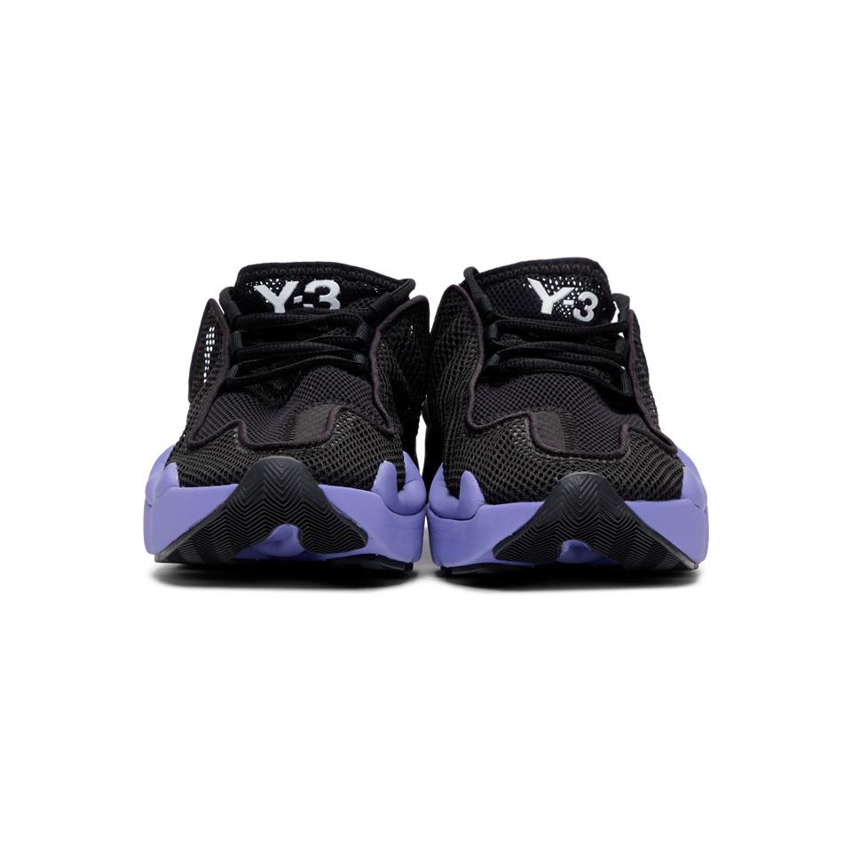 Y-3 Black And Purple Ren Sneakers for Men | Lyst