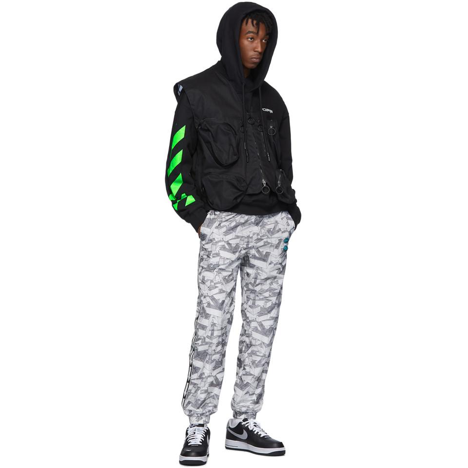 Off-White c/o Virgil Abloh Cotton Black Pascal Painting Hoodie for Men - Lyst