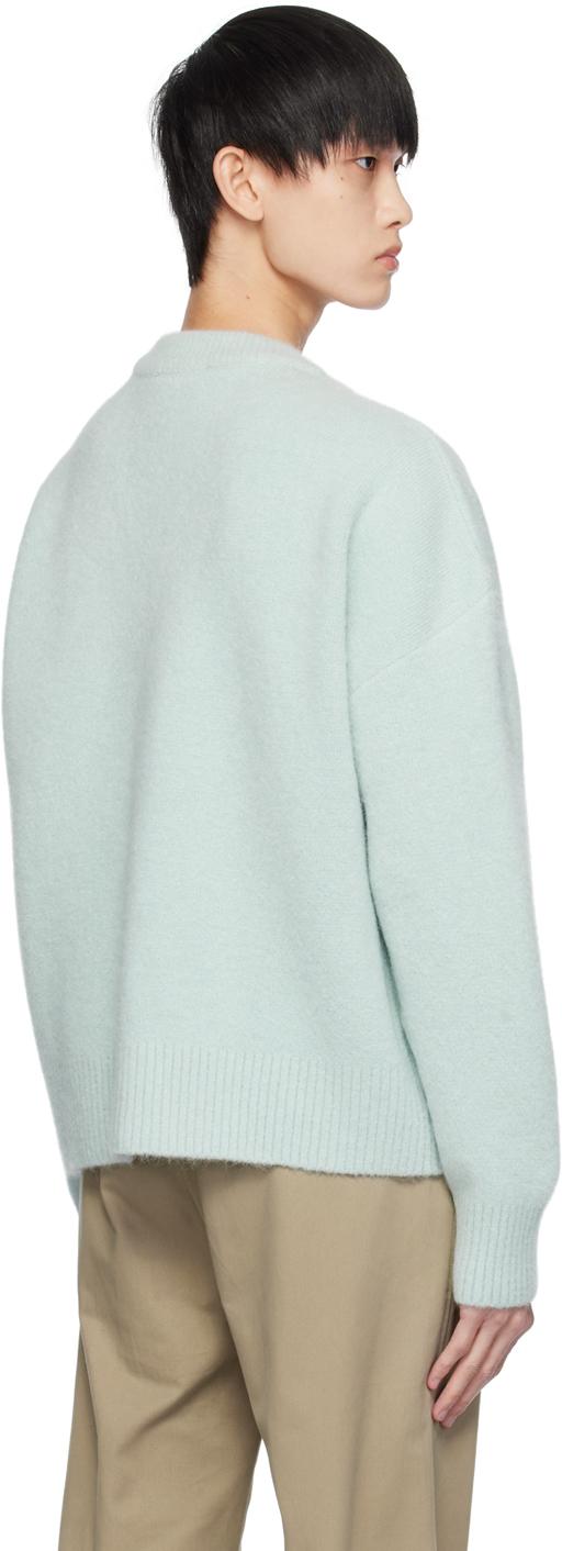 アミパリス　ami paris　水色 ニットカーディガン アミパリス ami paris 水色 ニットカーディガン - メルカリ