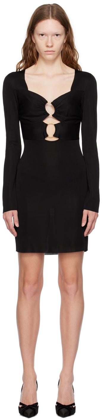 Tom Ford レディース ブラック シャイニー ミニドレス ワンピース 