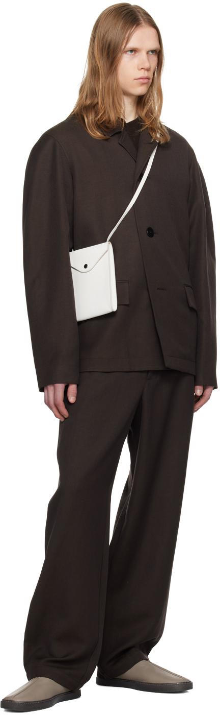 メンズ Lemaire Ssense限定 グレー Piped フラットシューズ