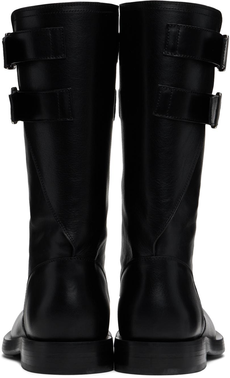 Ann Demeulemeester メンズ ブラック Milan ソフト バイカー Ann Demeulemeester メンズ ブラック Milan ソフト バイカー