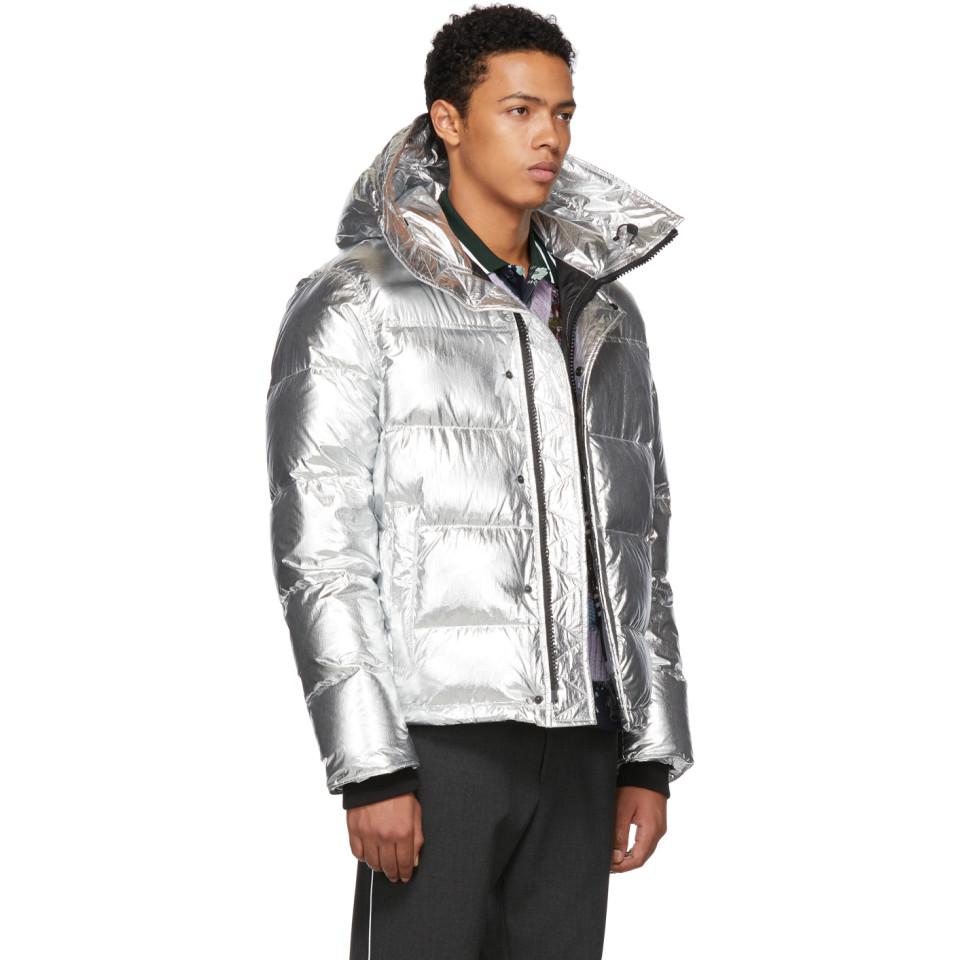 kenzo silver down jacket