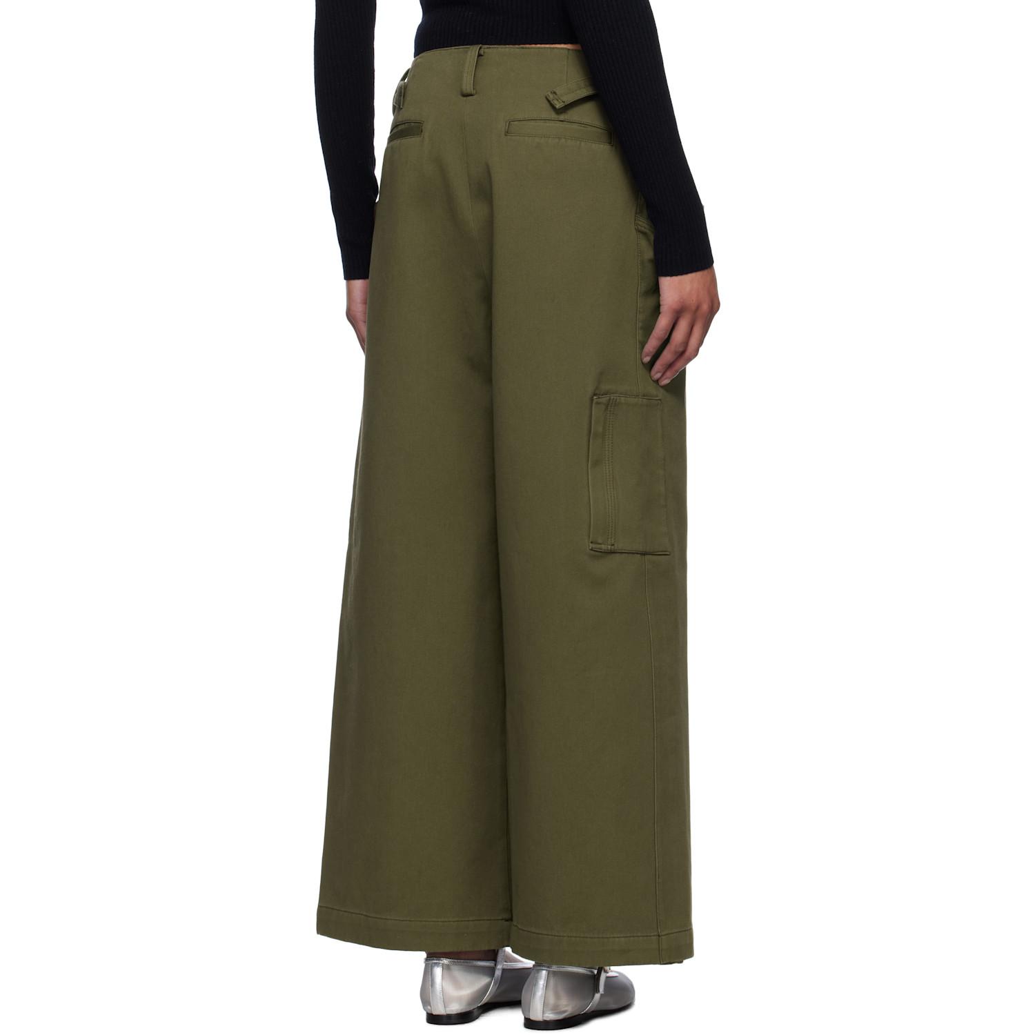 Fax Copy Express Khaki Vertical Pocket Cargo Pants in Green | Lyst UK