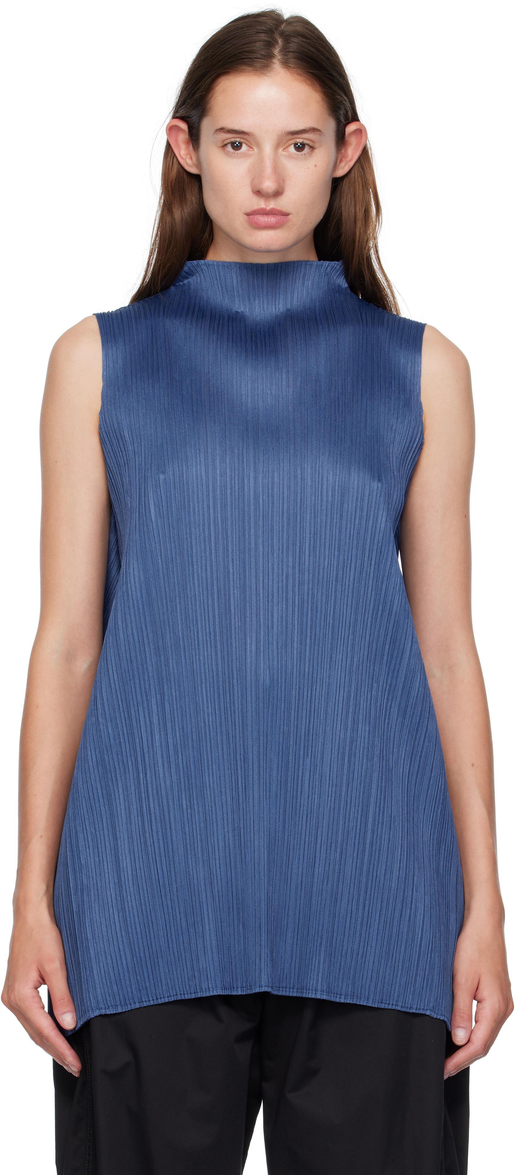 Pleats Please Issey Miyake Lamp Shade Top in Blue | Lyst