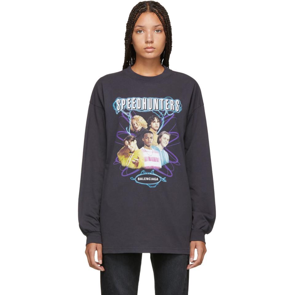 Balenciaga Cotton Black Speedhunters Long Sleeve T-shirt | Lyst