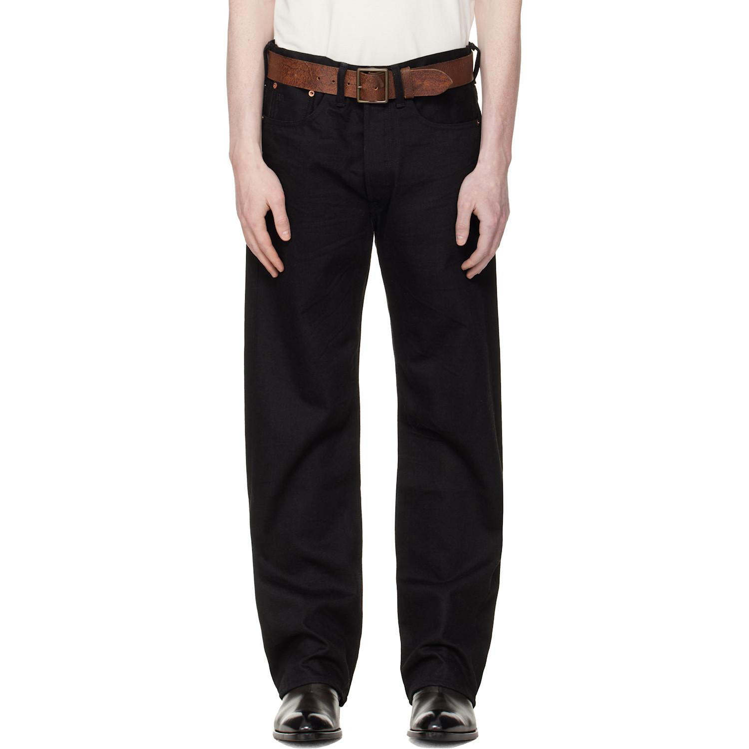 RRL Vintage 5-Pocket Selvedge Jeans in Black for Men | Lyst