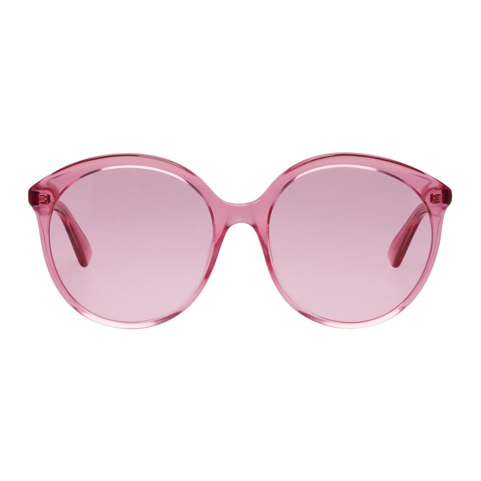 Gucci Pink 80s Motorcycle Sunglasses - Lyst