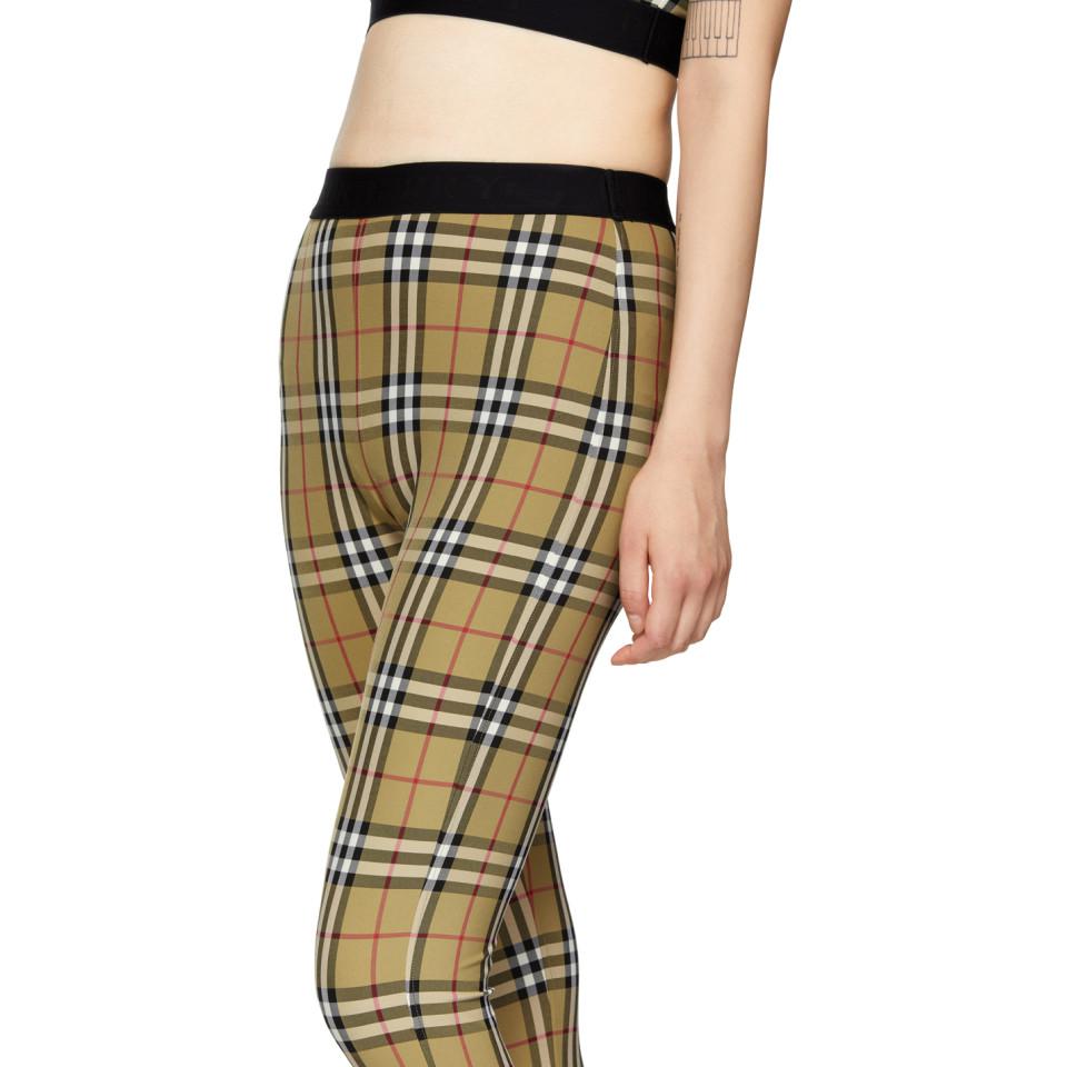 Burberry Synthetic Leggings | Lyst 