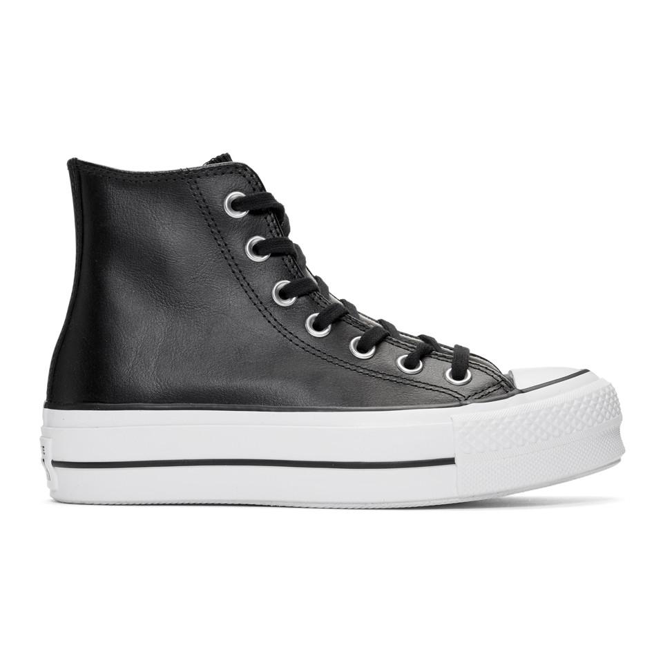 Womens Converse Chuck Taylor All Star Platform Clean Leather High Top