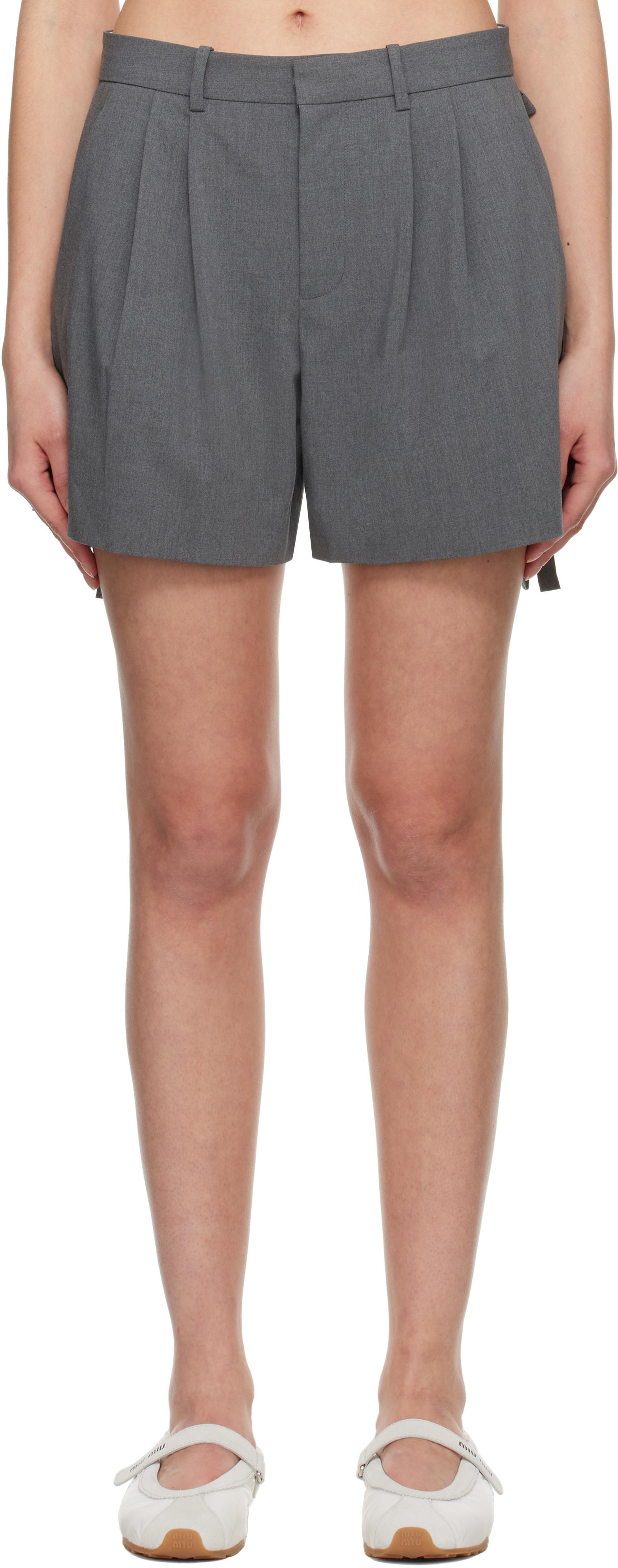 【関税込み】Sandy Liang グレー Hinoki ショートパンツ Sandy Liang グレー Hinoki ショートパンツ ブラック | Lyst