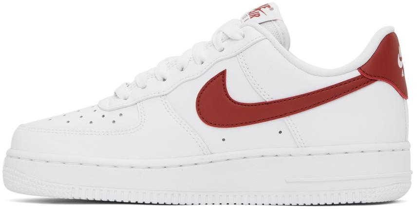 Nike air force 1 07 lv8 white hot sale orange