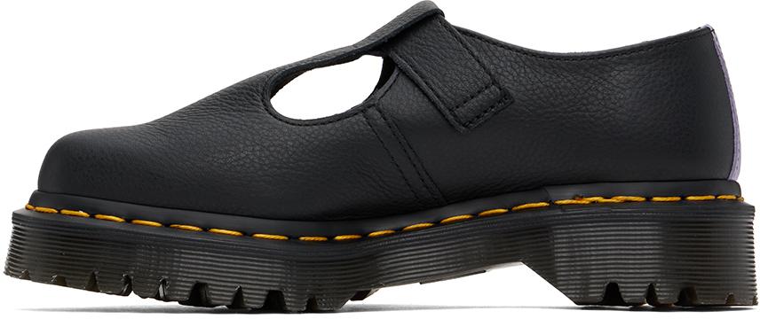 お礼や感謝伝えるプチギフト ブラック レディース Martens Dr. Polley メリージェーン Heart 靴