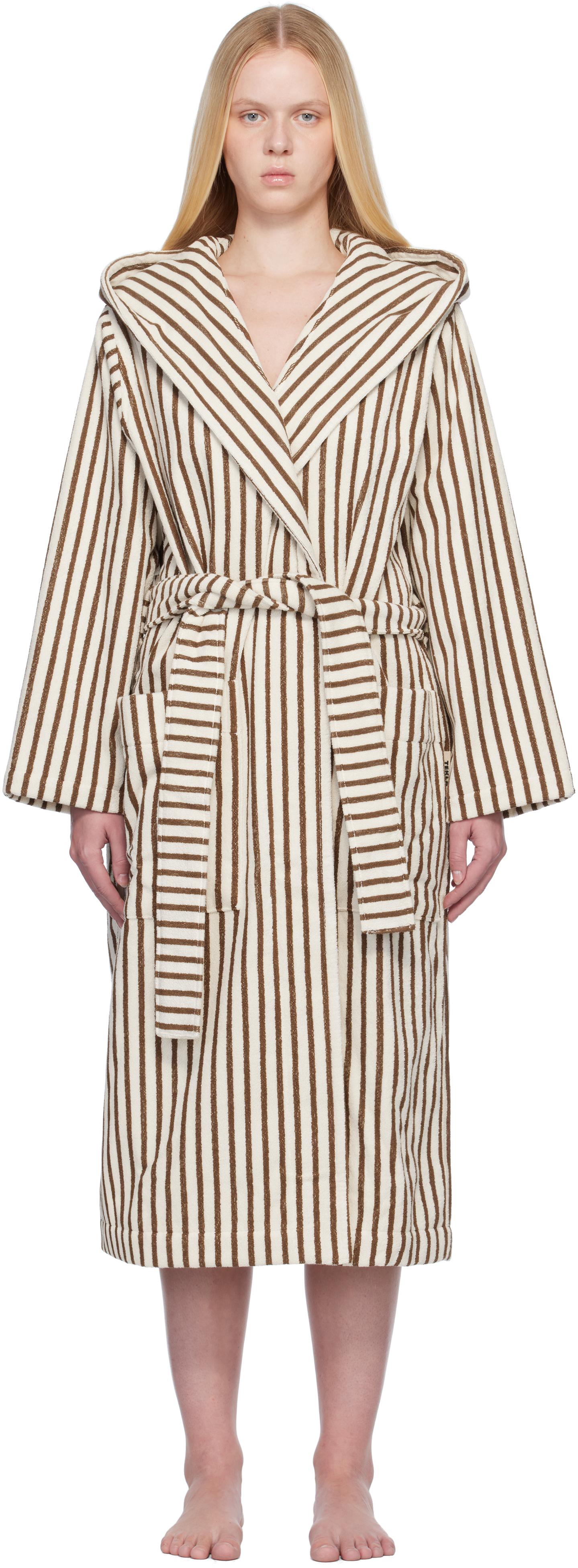 【関税込み】Tekla ベージュ Terry Hooded バスローブ Tekla_Terry_Hooded_Bathrobe_Si