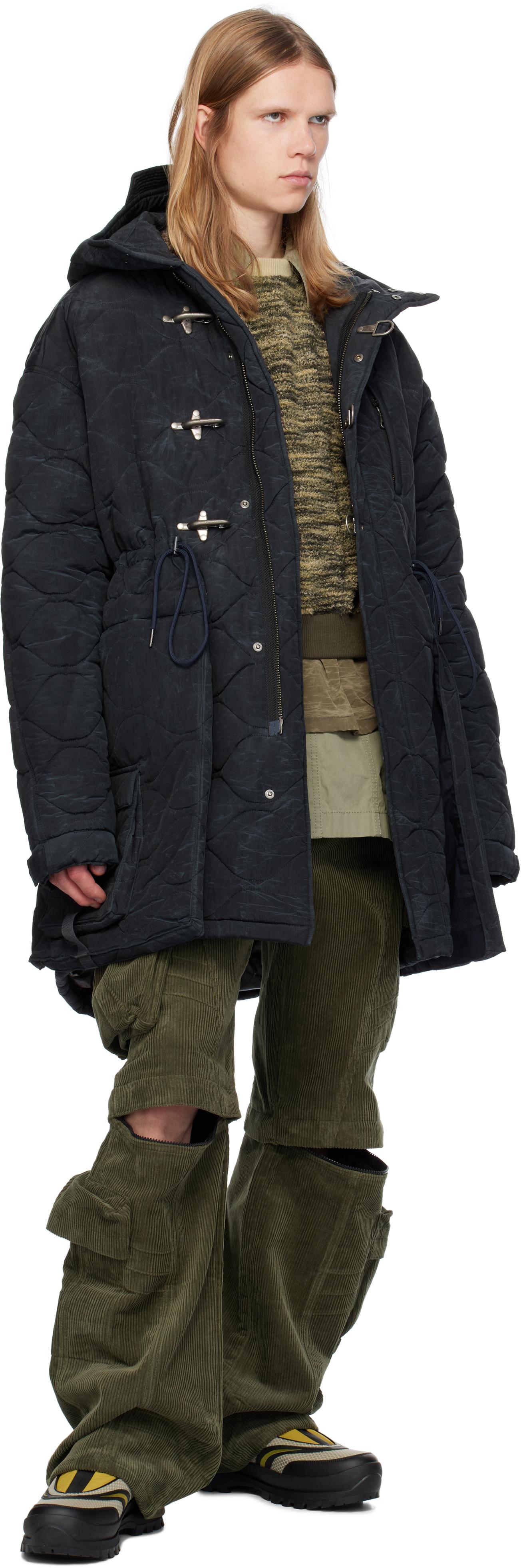 ANDERSSON BELL Lace-Up Fishtail Coat in Black for Men | Lyst