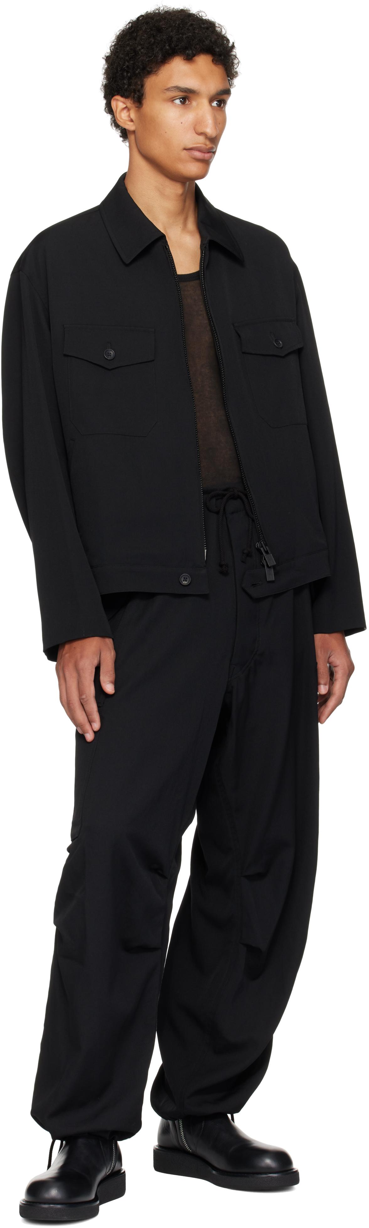Y's for men Wool Gabardine Jacket in Black for Men | Lyst Canada