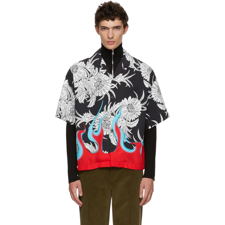 Prada - Viscose Printed Bowling Shirt