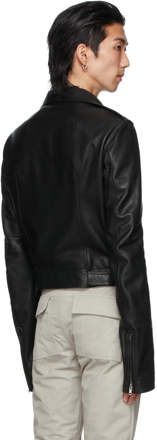 Rick Owens Leather Lukes Stooges Jacket in Black for Men | Lyst