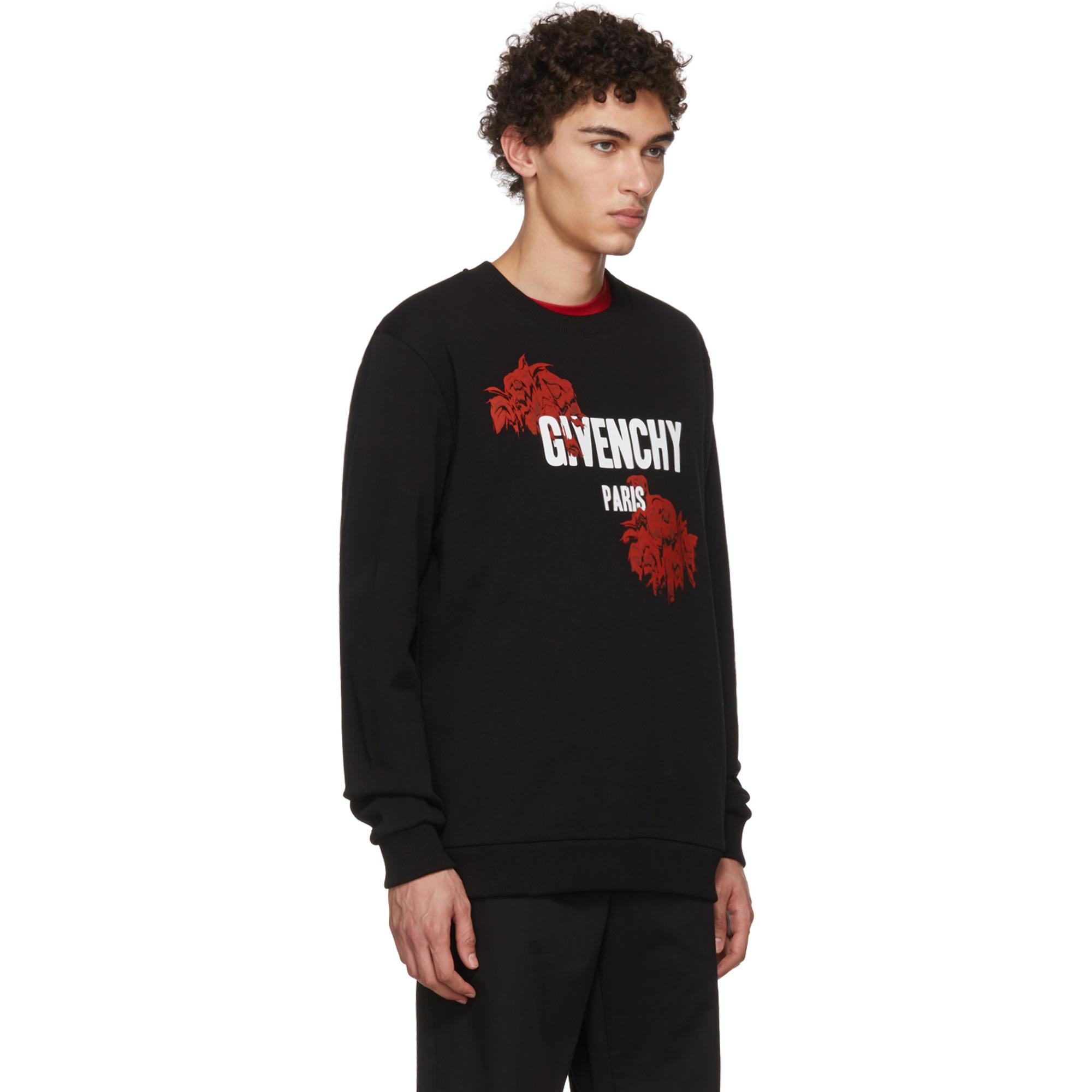givenchy rose sweatshirt