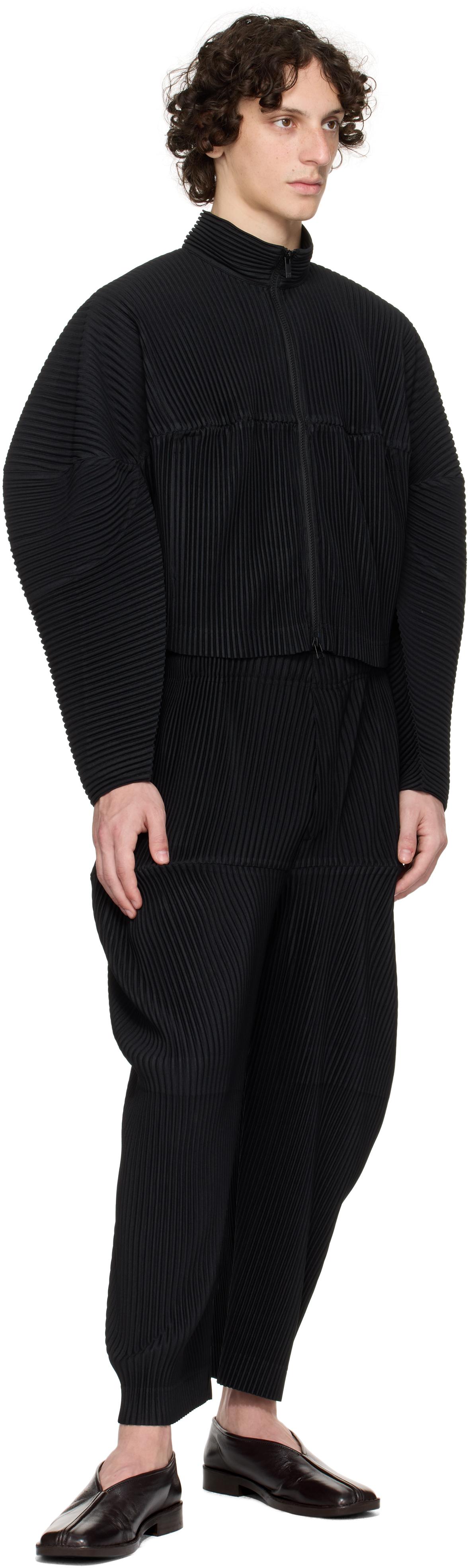 d*4様 homme plissé KINETIC SCULPTURE 2 黒 Homme Plissé Issey Miyake Kinetic Sculpture Trousers in Black for