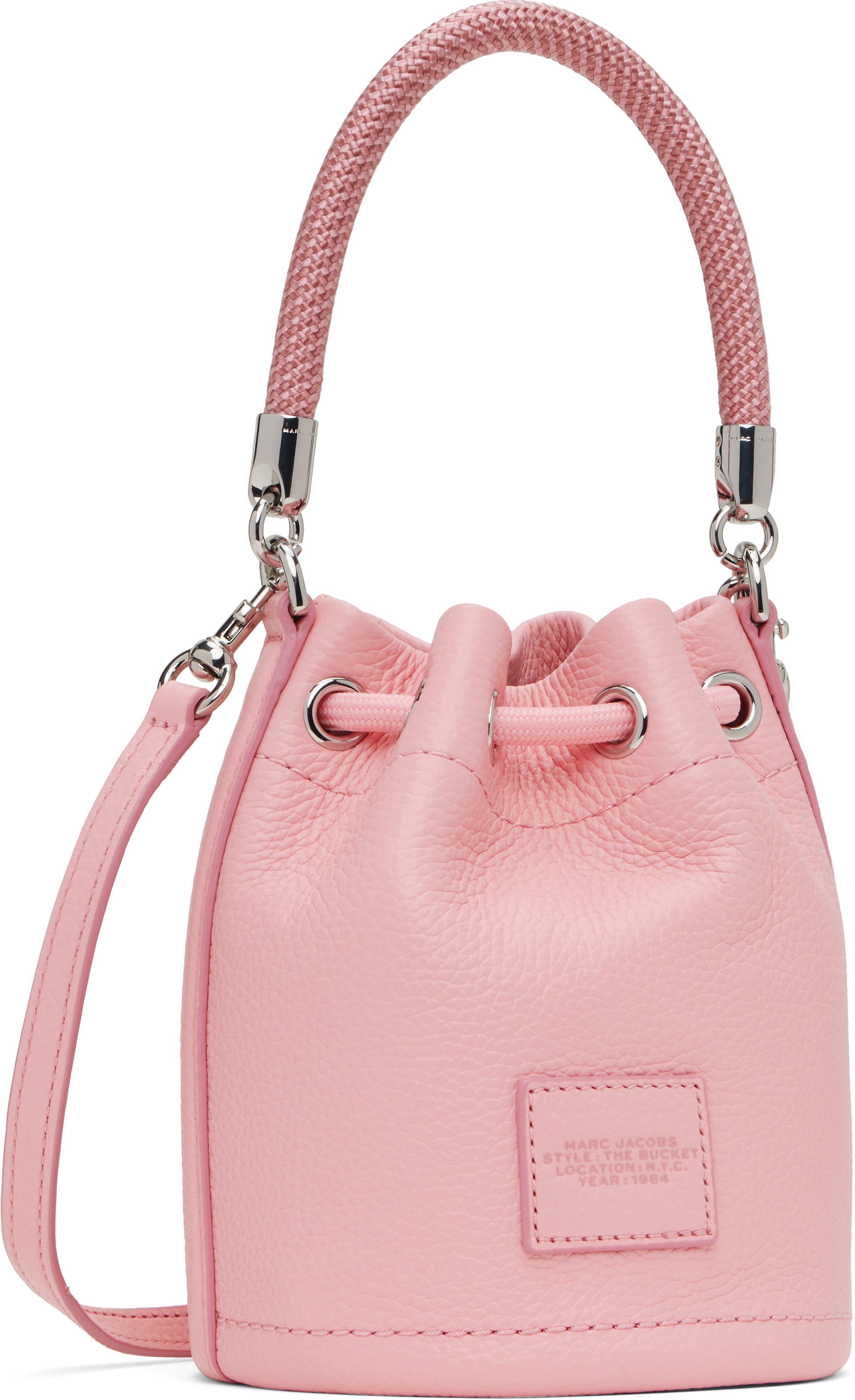 Marc Jacobs ピンク The Leather Mini Bucket バッグ Marc Jacobs Women's' The Leather Mini Bucket Bag in Pink