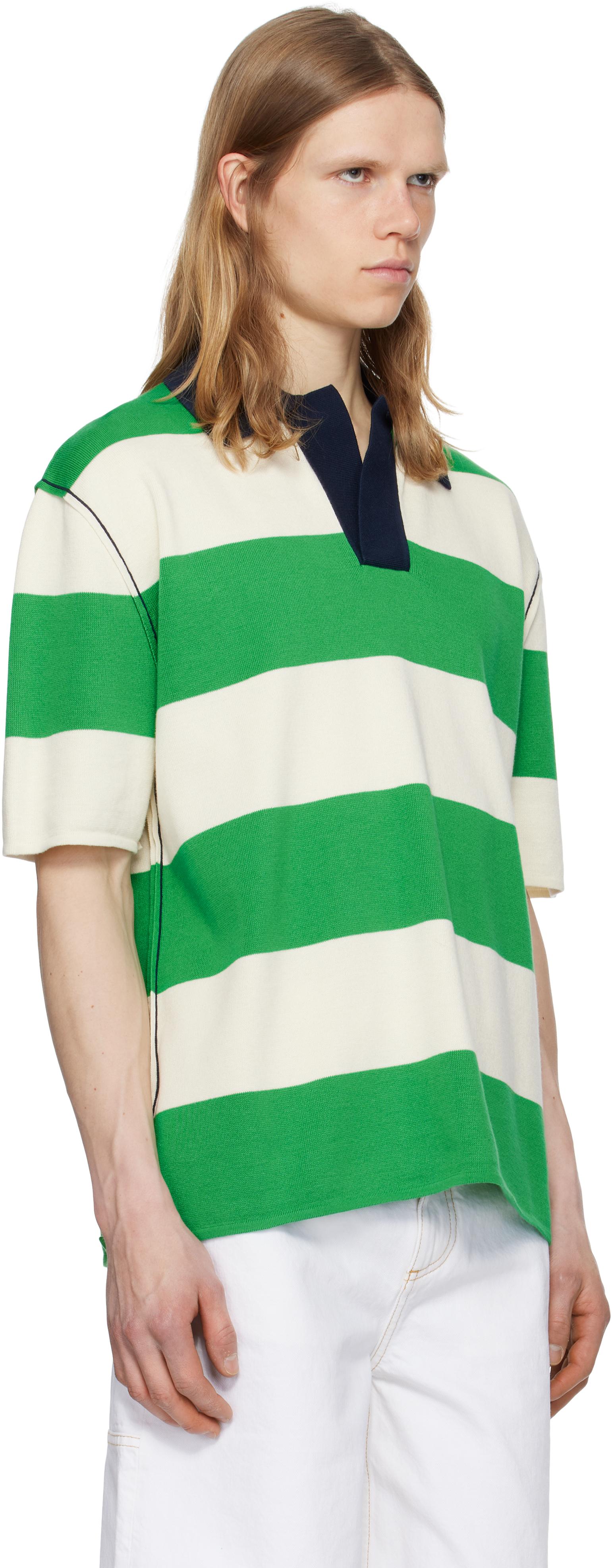 【SUNNEI】Classic Small Logo Stripe Short Sleeve T-Shirt Sunnei Striped t-shirt | Yellow | FARFETCH