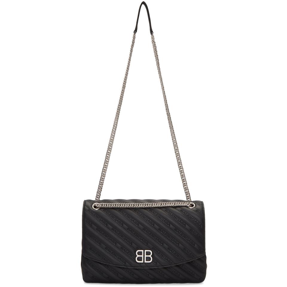 Balenciaga Black Large Matelasse Bag | Lyst