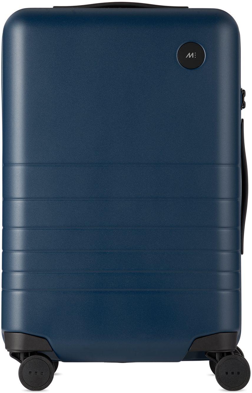 Monos Navy Classic Carry on Suitcase In Blue For Men Lyst monos-navy-classic-carry-on-suitcase-in-blue-for-men-lyst