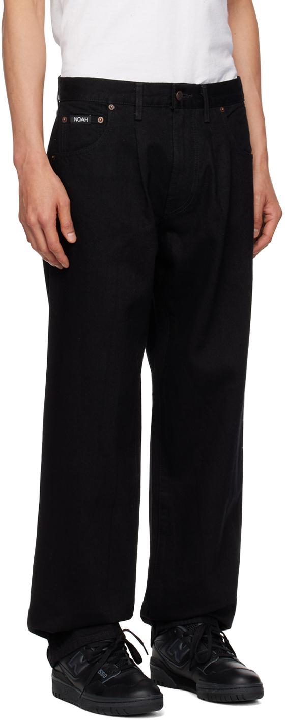 Noah Pleated Jeans in Black for Men | Lyst