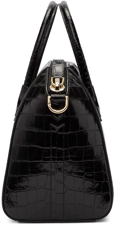 Givenchy Antigona Bag Crocodile Embossed Nubuck Medium at 1stDibs