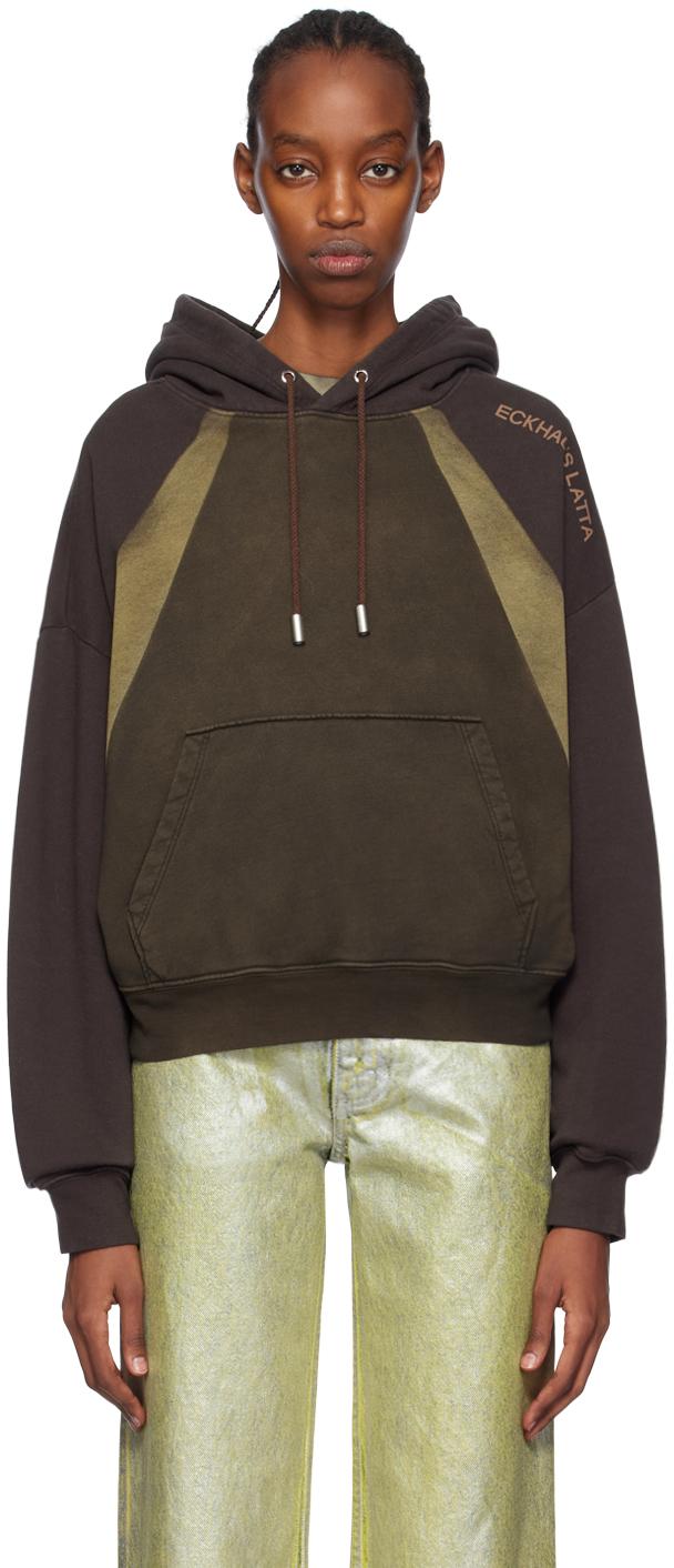 Eckhaus Latta Printed Hoodie in Black Lyst UK