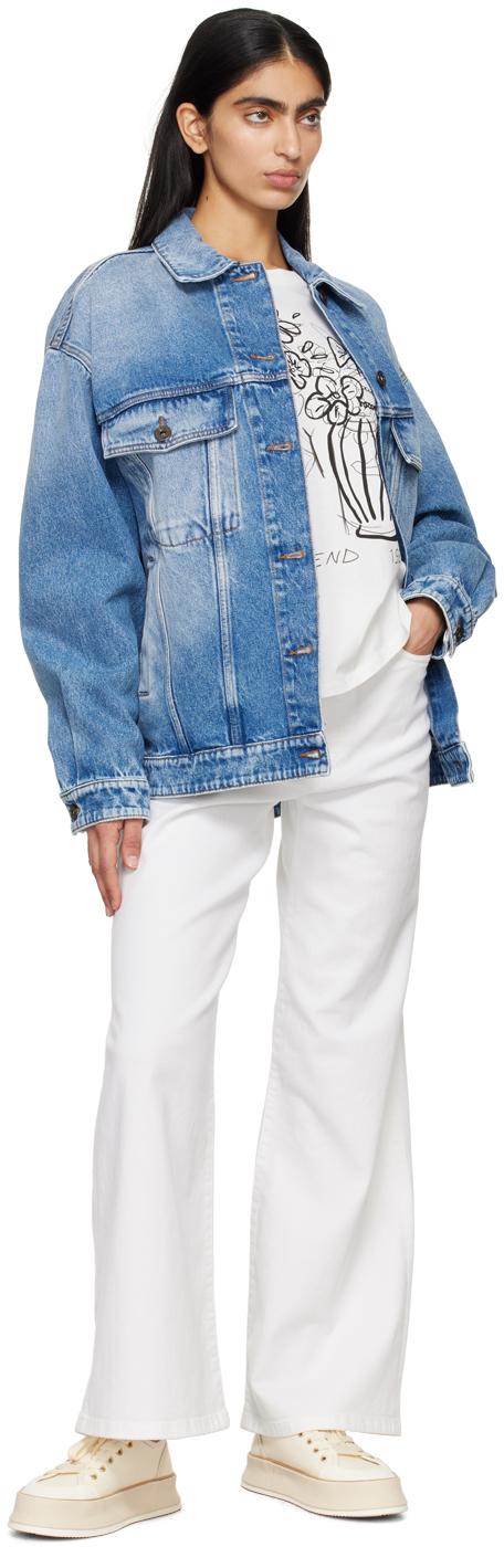【関税込み】Weekend Max Mara ブルー Pio デニムジャケット Blue Pio Denim Jacket by Weekend Max Mara on Sale