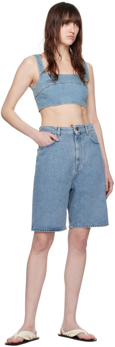 【関税込み】Loulou de Saison ブルー Isu デニムショートパンツ Loulou de Saison ブルー Isu デニムショートパンツ ブルー | Lyst