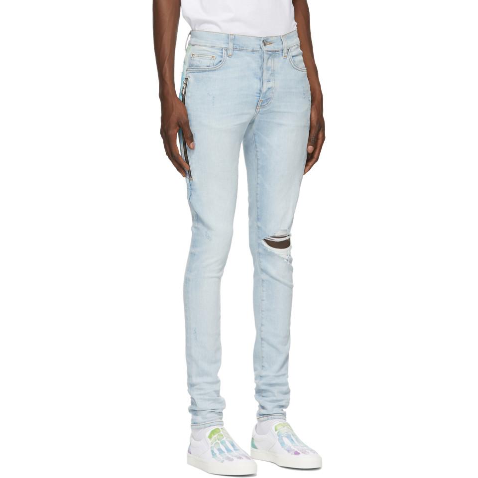Amiri Blue Half-track Jeans for Men | Lyst