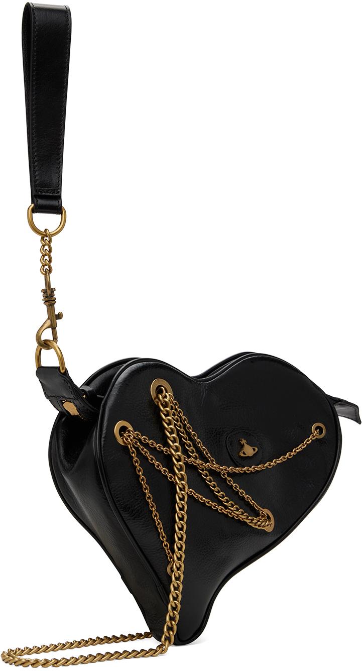 ★vivienne westwood★Cora AK ハートチェーンバッグ Vivienne Westwood Cora AK Embellished Leather Heart Bag