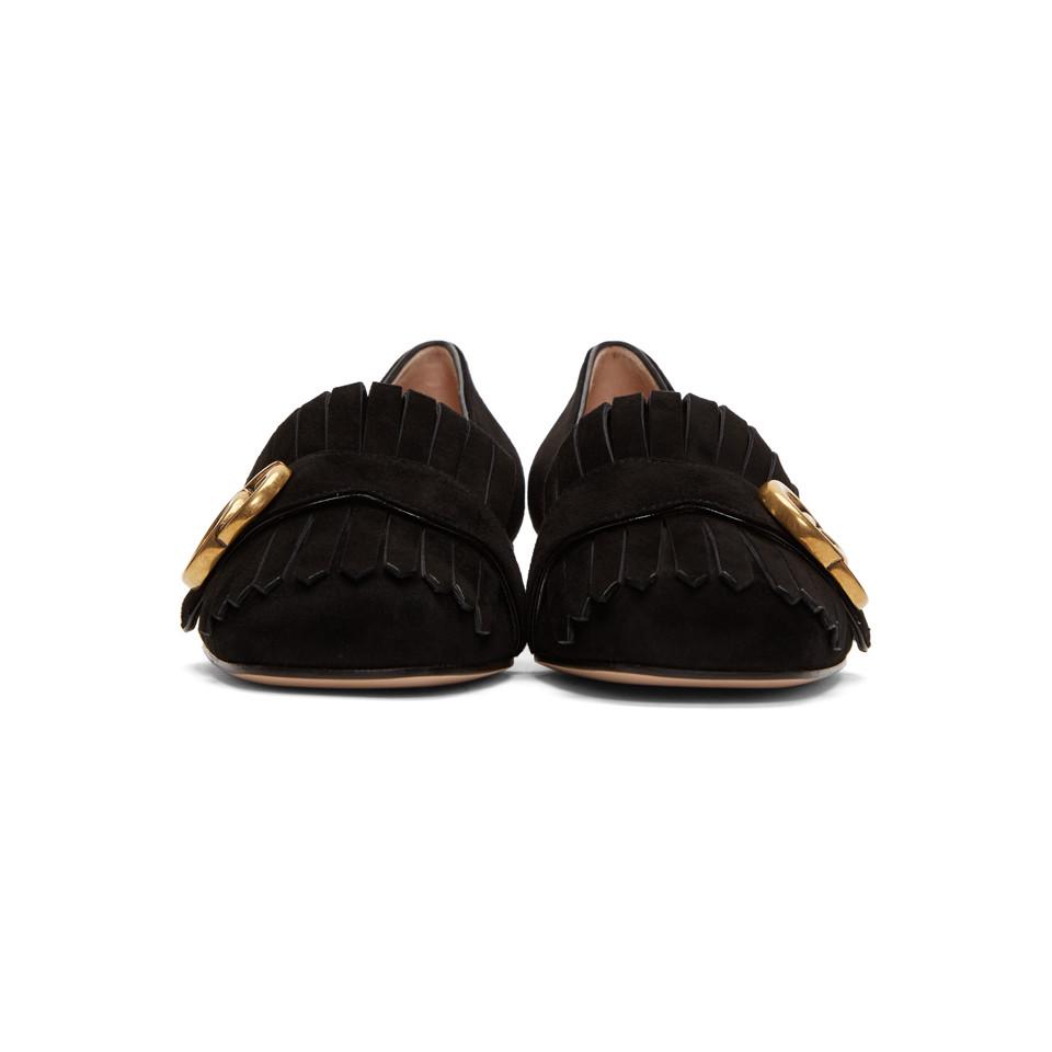 GUCCI GG Marmont Leather Outlet Loafer & Moccasin Shoes