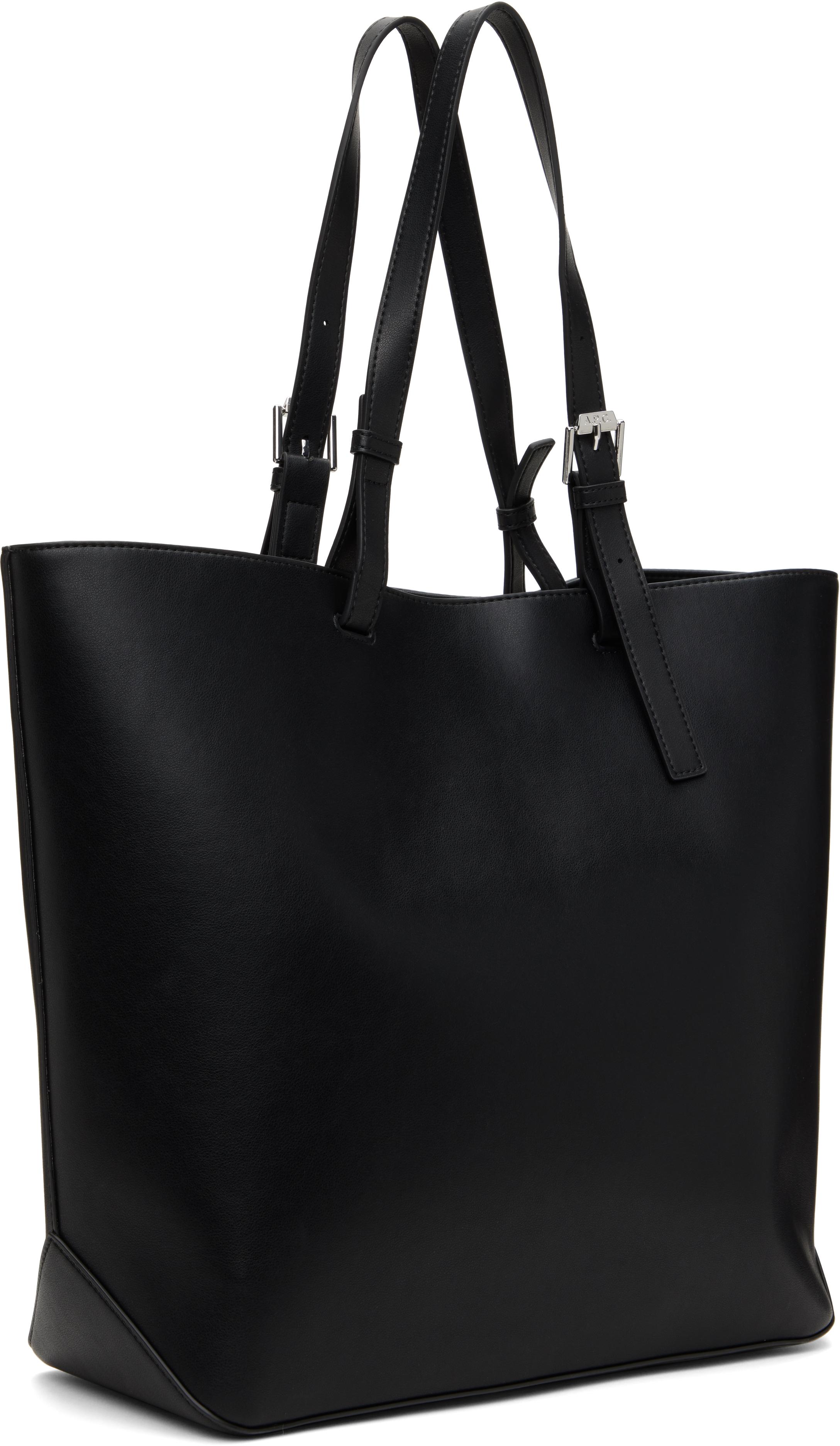 トートバッグ A.P.C. Ninon Shopper Bag - Synthetic - Black Ninon tote bag | A.P.C.