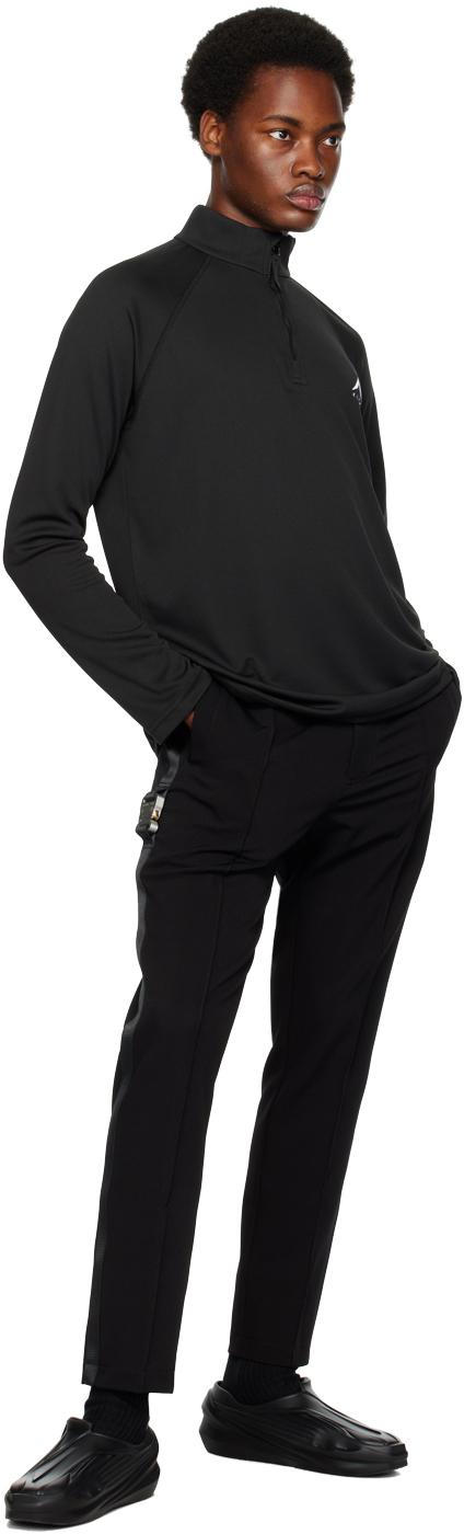 1017 ALYX 9SM メンズ ブラック ハーフジップ スウェットシャツ 1017 ALYX 9SM メンズ ブラック ハーフジップ スウェットシャツ