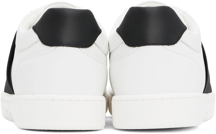 Moschino Black & White Slip-on Sneakers for Men | Lyst