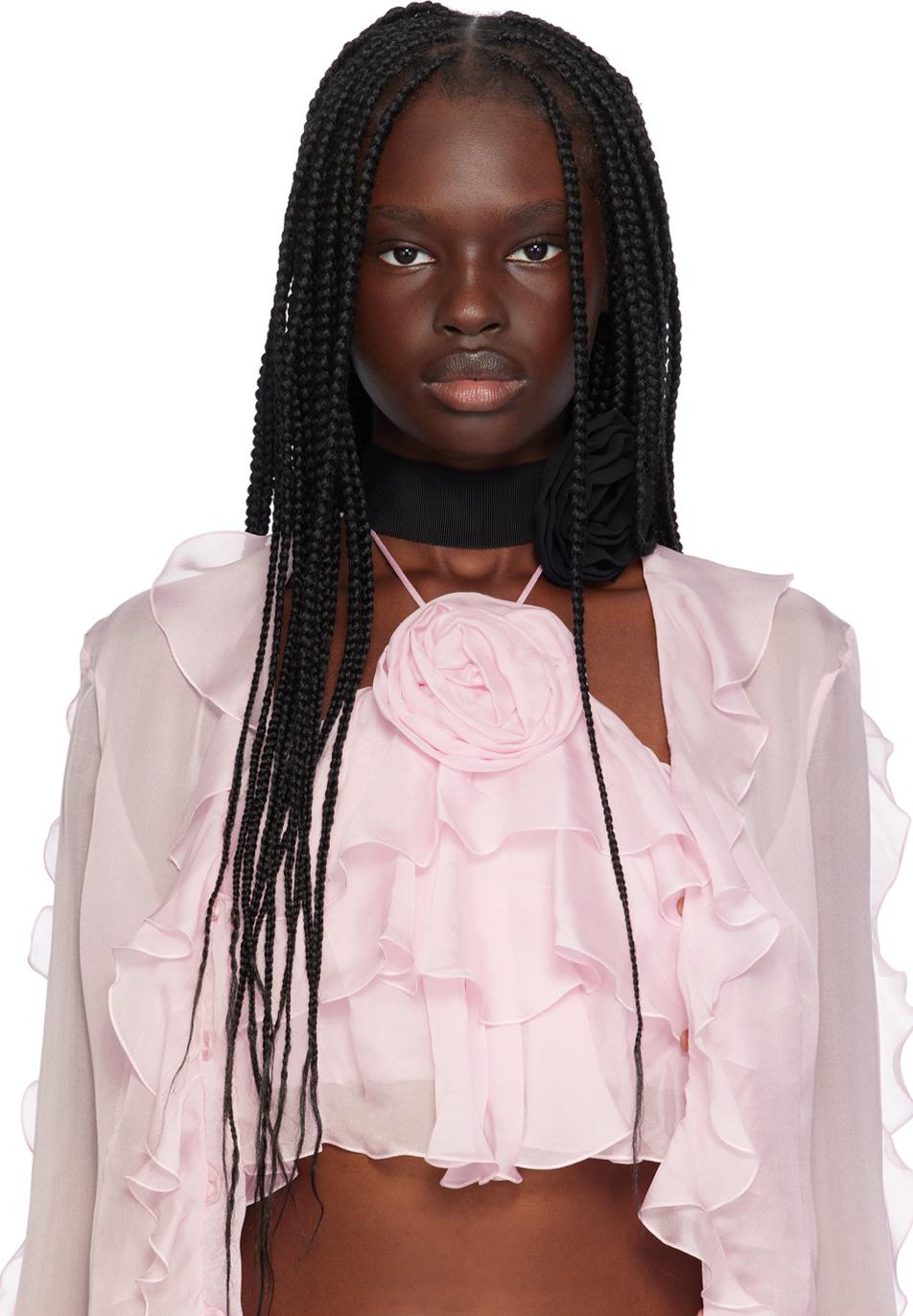 Blumarine ローズ チョーカー ブラック | Lyst