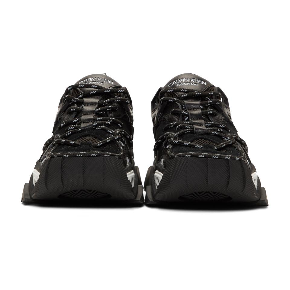 CALVIN KLEIN 205W39NYC Men s Strike 205 Leather Trainer Sneakers