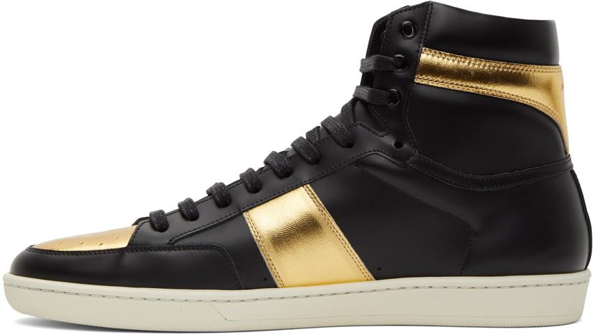 Saint Laurent Leather Court Classic Sl/10h High-top Sneakers in Black for  Men - Lyst