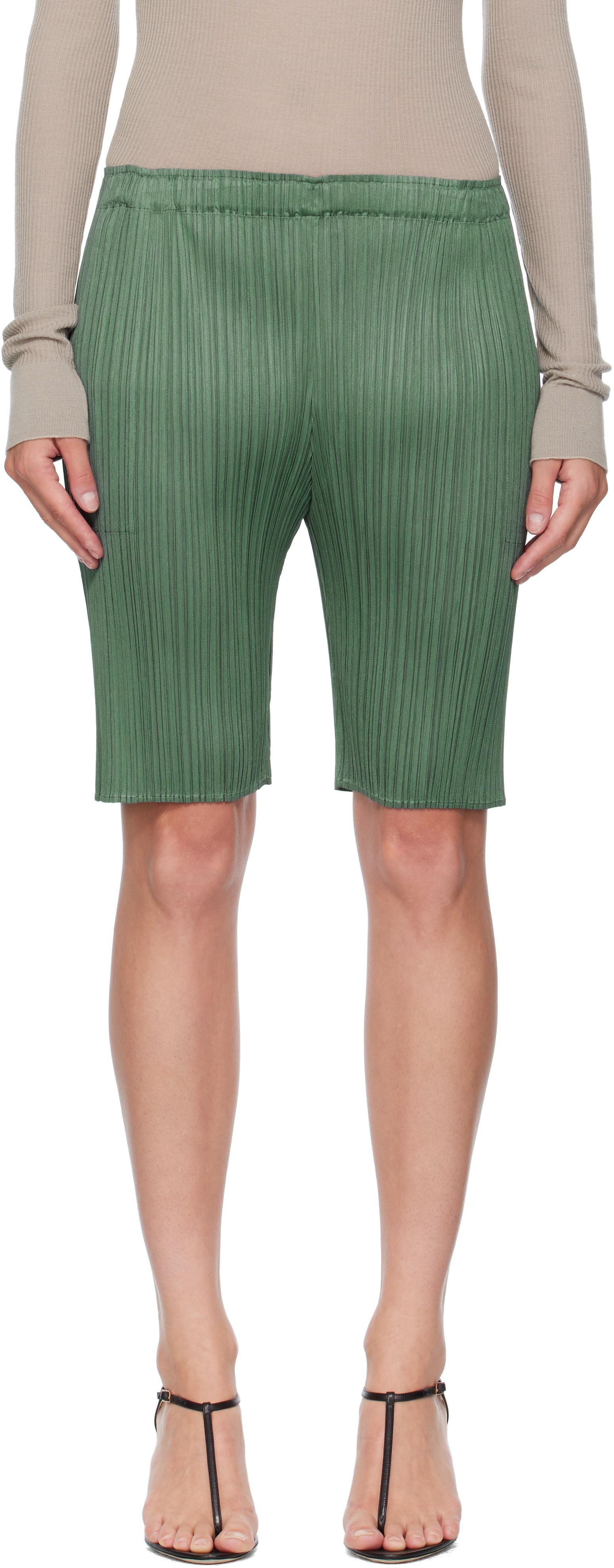 パンツ PLEATS PLEASE ISSEY MIYAKE short pants Issey Miyake Pleats Please Shorts - Black | Garmentory