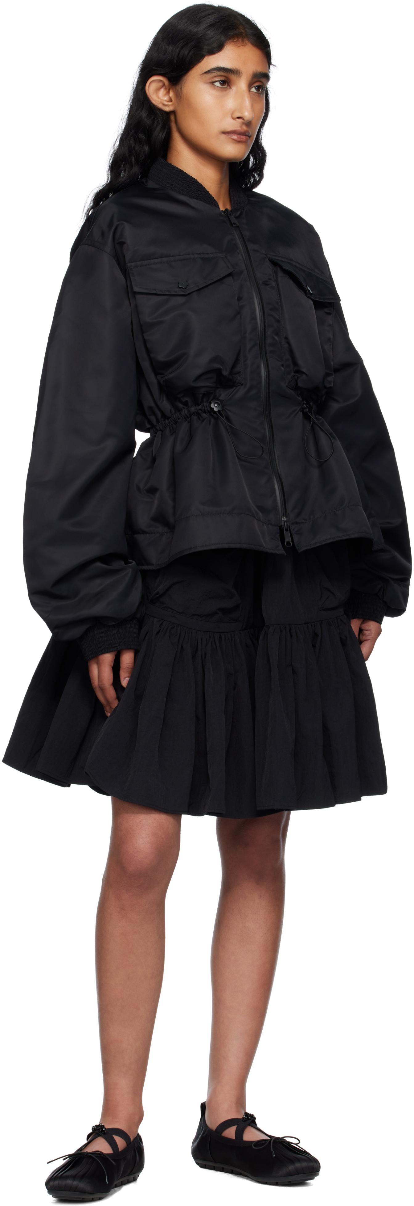 【関税込み】Cecilie Bahnsen ブラック Arlo ジャケット 1.25OTW21002ARLOJACKETKUMOFIL-