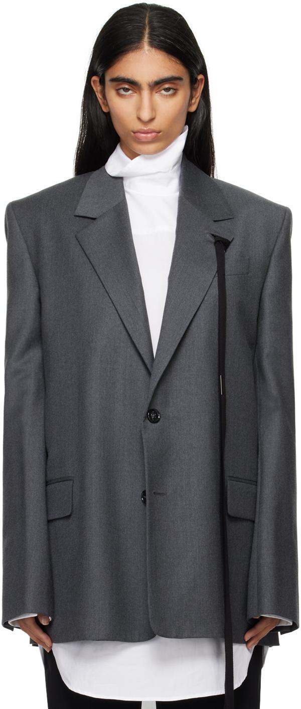 Ann Demeulemeester レディース ブラック グレー Sanna Comfort  