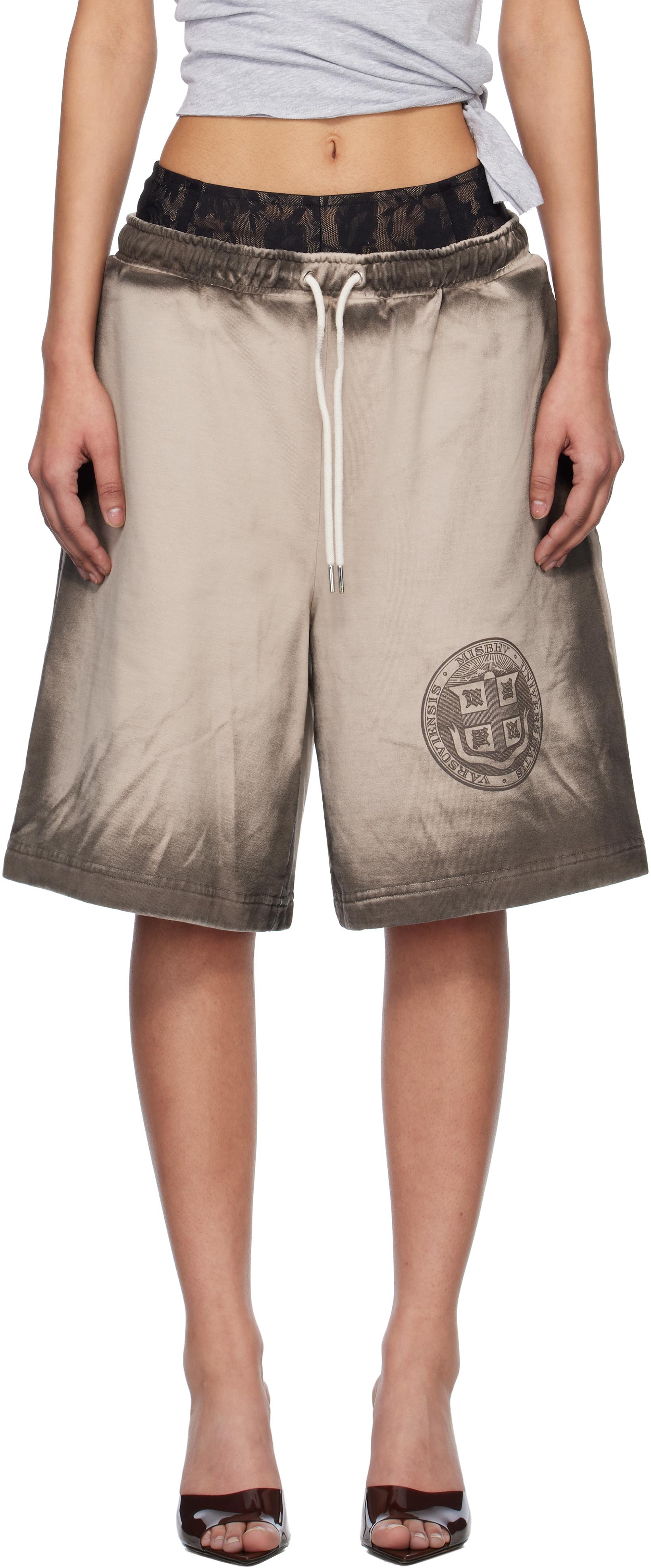 【MISBHV】Oversize Mud Shorts Misbhv Oversized Mud Shorts - Beige in Neutrals | THE LIST