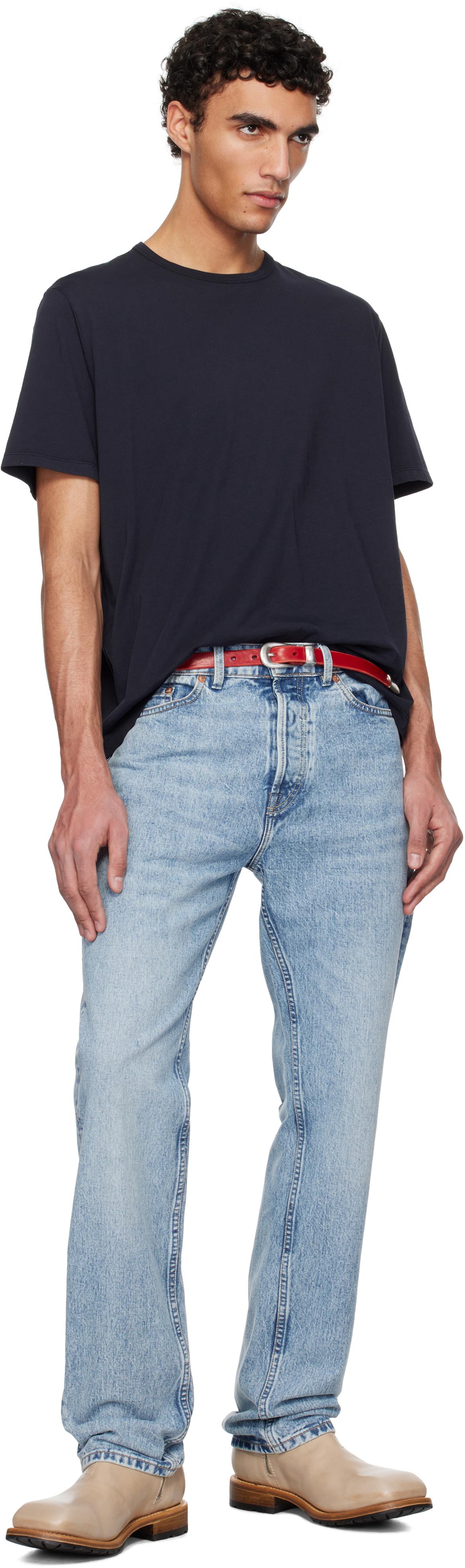 OUR LEGACY 2CM BELT LIPSTICK RED LEATHER（Our Legacy