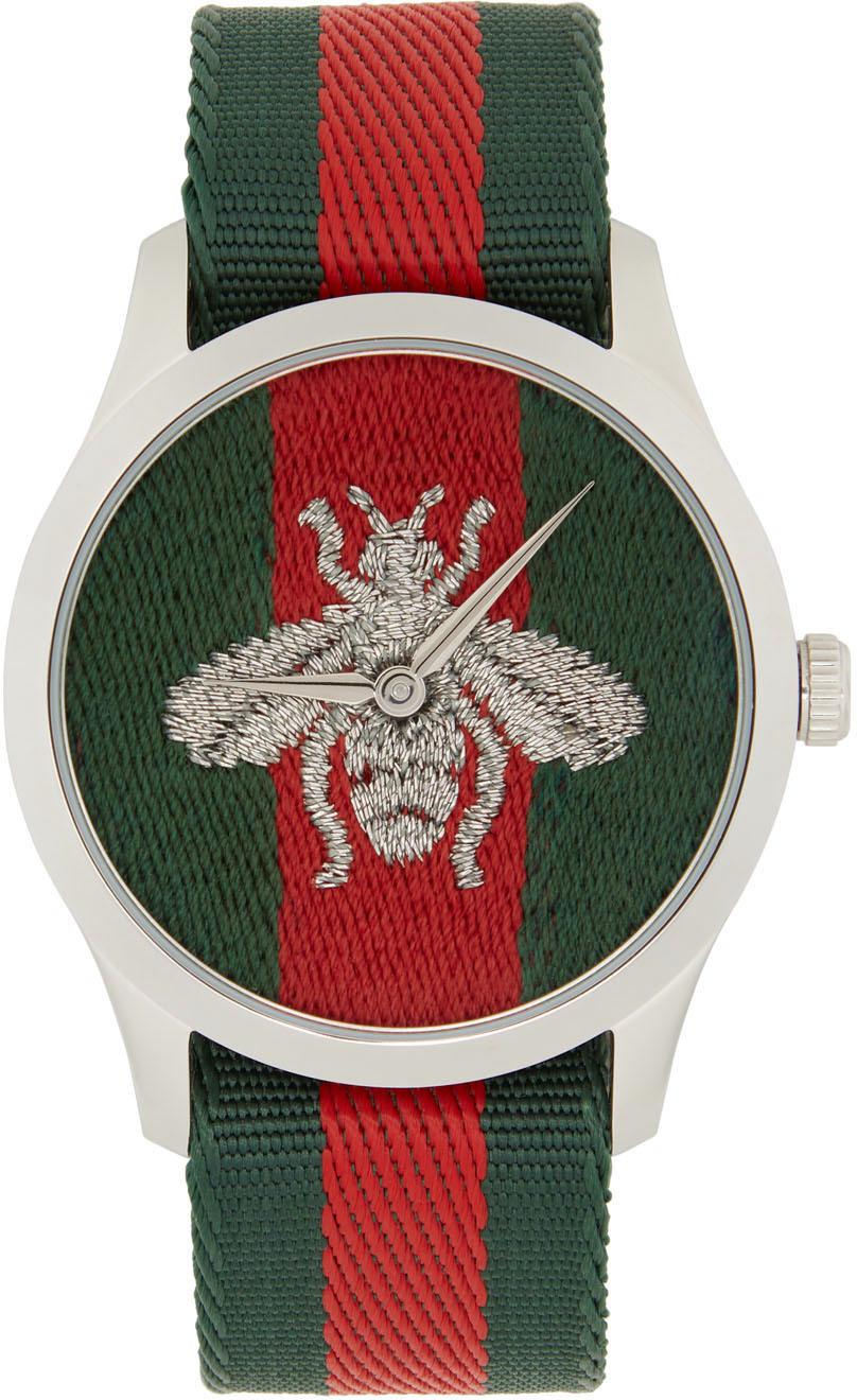 Gucci G-timeless Bee Watch in Metallic for Men | Lyst Australia