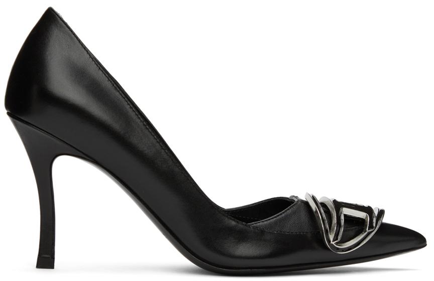 DIESEL Leather Black Venus Heels Lyst UK