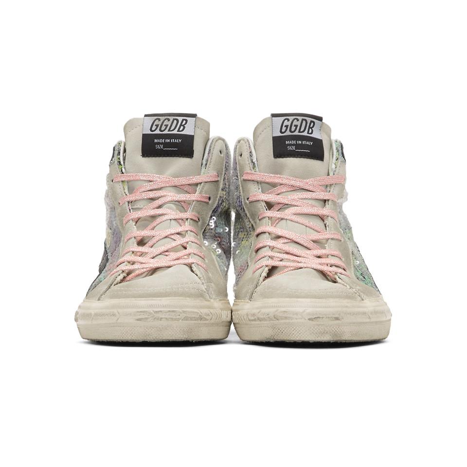 multicolor sequin sneakers